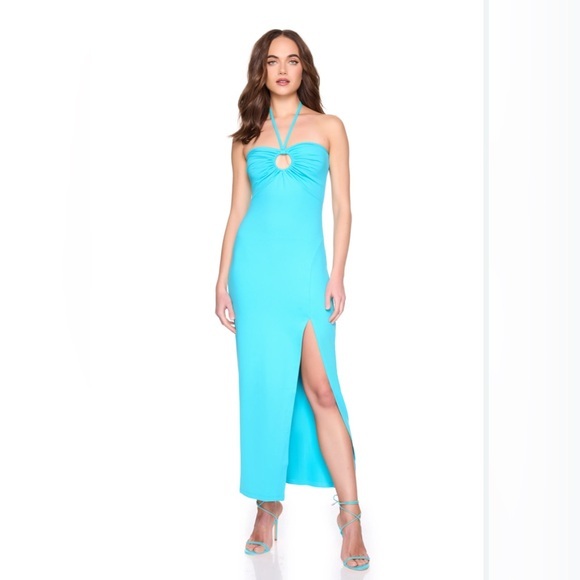 SUSANA MONOCO - Ring Front Slit Dress  - NEW - Picture 1 of 6